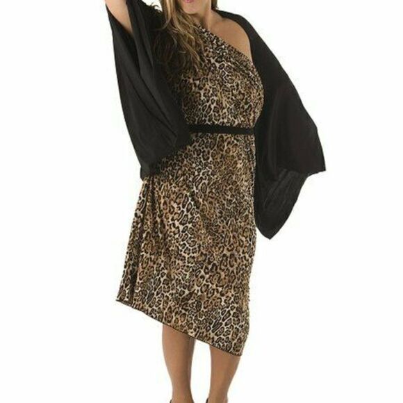 RHONDA SHEAR OS (S-M) 4 Piece Convertible animal print Dress NWT - Picture 4 of 5